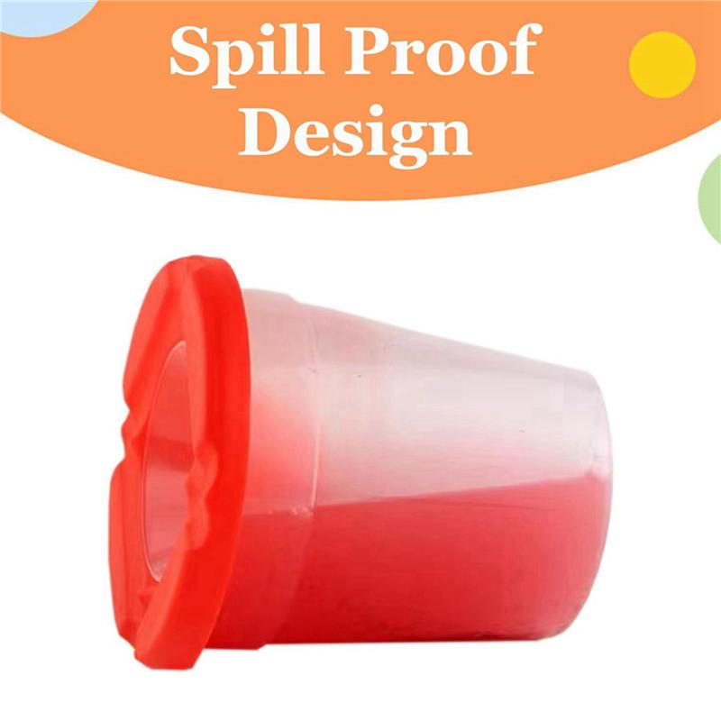 30 шт. стаканчиков для краски с крышками для детей, непроливаемые стаканчики для обучения цвету для художника