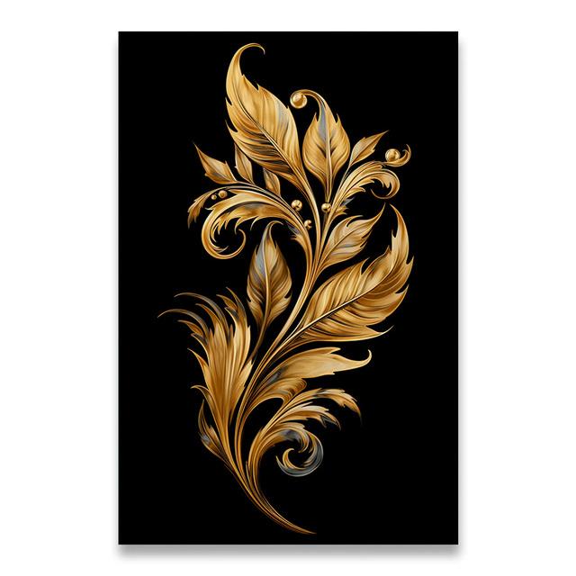 1 шт. Картина на холсте, темно-золотой цветок, пшеница, картина на холсте, декоративные картины, настенный декор, настенное искусство, настенное украшение для дома, без рамки