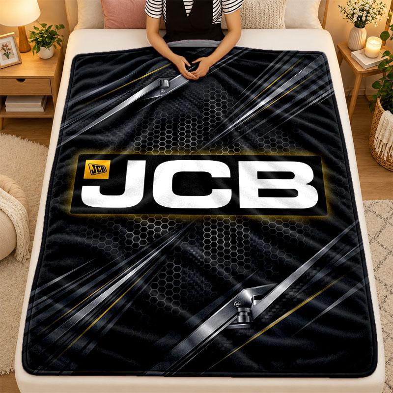 Flannel BlanketJCB Warm Soft Throw Blanket for Indoor Sofa Bed Living Room Use