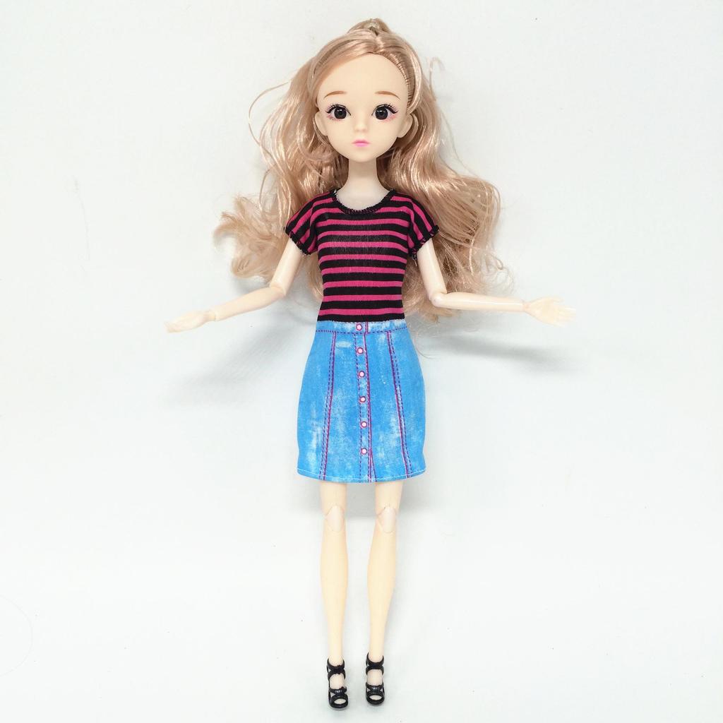 Набор модных кукол: 6 аксессуаров, 2 наряда, юбка, брюки, шорты