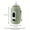 Travel Portable Bottle Thermostat With Five-Position Usb Control And Digital Display For Outdoor Use Comes With Usb Cord.