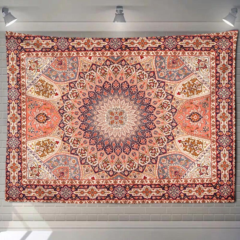 Mandala Tapestry Wall Hanging Psychedelic Bohemian Yoga Shawl Cushion Mattress Room Home Decoration Hanging Cloth