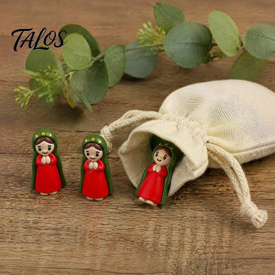 Прочные ПВХ Религиозные Фигурки 50/100 Шт. Мини Фигурки Девы Марии, Миниатюрная Статуя Святой Матери, Классические Фигурки Католические Подарки на Воскресенье Пасху