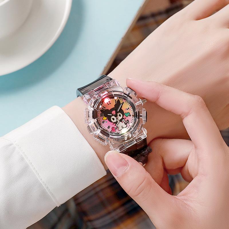 1 шт. Sanrio Кавайный Мультяшный Аниме LED Часы Очаровательная Куроми Мелоди Пудинг Пес Подарки на День Рождения и Рождество День Благодарения Подарок Игрушка