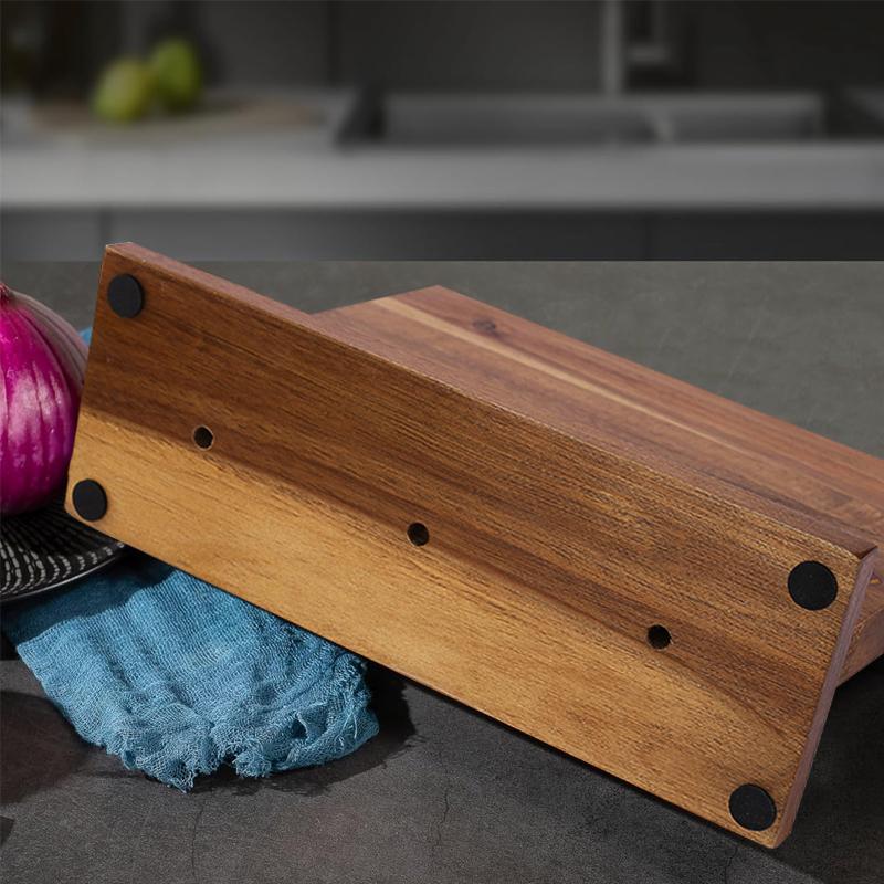 Damascus Steel Pattern Chef Knife Japanese Santoku Knives Butcher Cutting Meat Double-sided Magnetic Knife Block