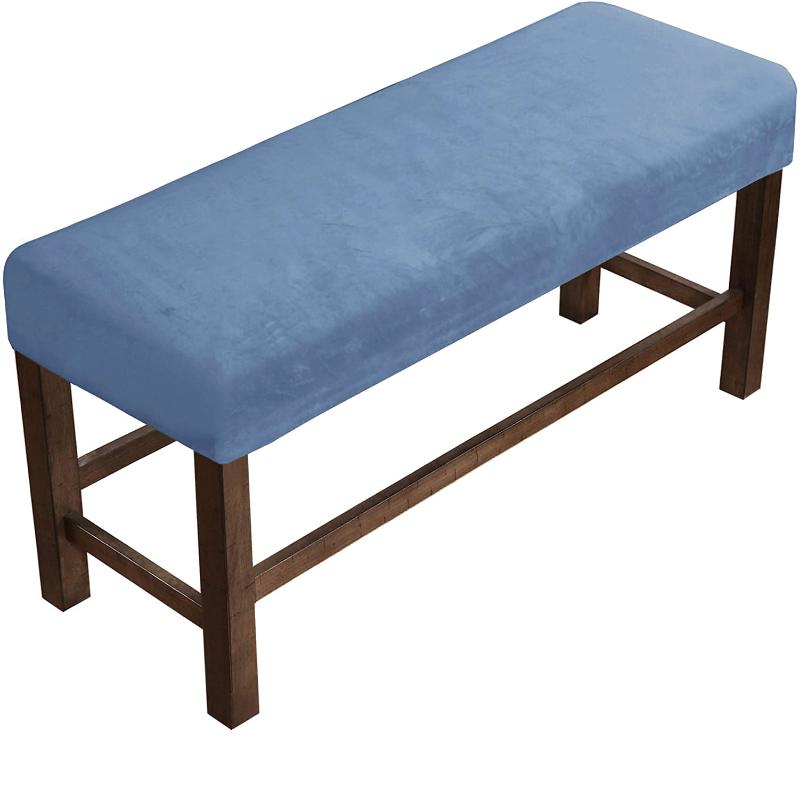 Бархатные мягкие эластичные чехлы для столовой и спандекса, эластичные чехлы на стулья, скамейки, чехол, защита для сиденья для гостиной, кухни, спальни