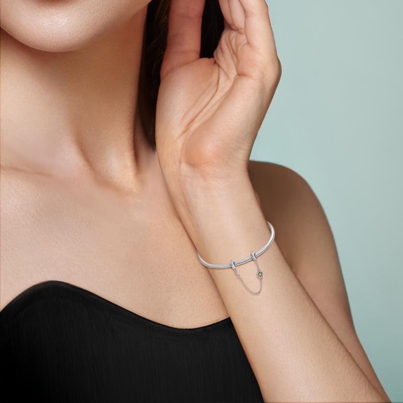 Шармы Оригинальные Медные Семена Подсолнечника Цепочка Безопасности Бусины Подходят для Браслета Женские Украшения Diy Тонкий Подарочный Аксессуар