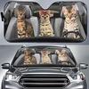 Car Visor Funny Selfie Cat Car Windshield Sun Visor Uv Protection