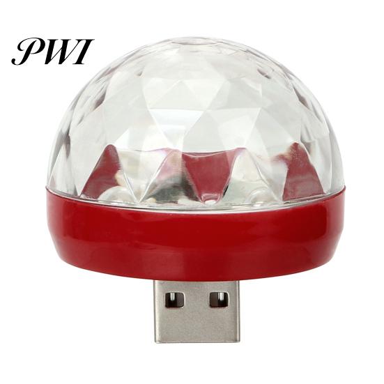 USB Stage Light Portable Mini Disco High Brightness Compact Size Plug-and-Play RGB LED Party Lamp Decoration