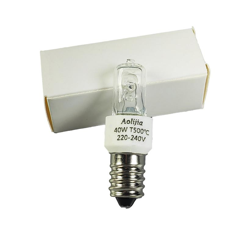 25 Вт/40 Вт E14 лампочка для духовки 220-240 В безопасная галогенная лампа для духовки высокая температура 500 ℃ устойчивая лампочка для сушилки микроволновая печь