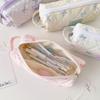 Large Capacity Korean Style Pen Bag Bow Pencil Pouch Cloth Stationery Bag  School Supplies