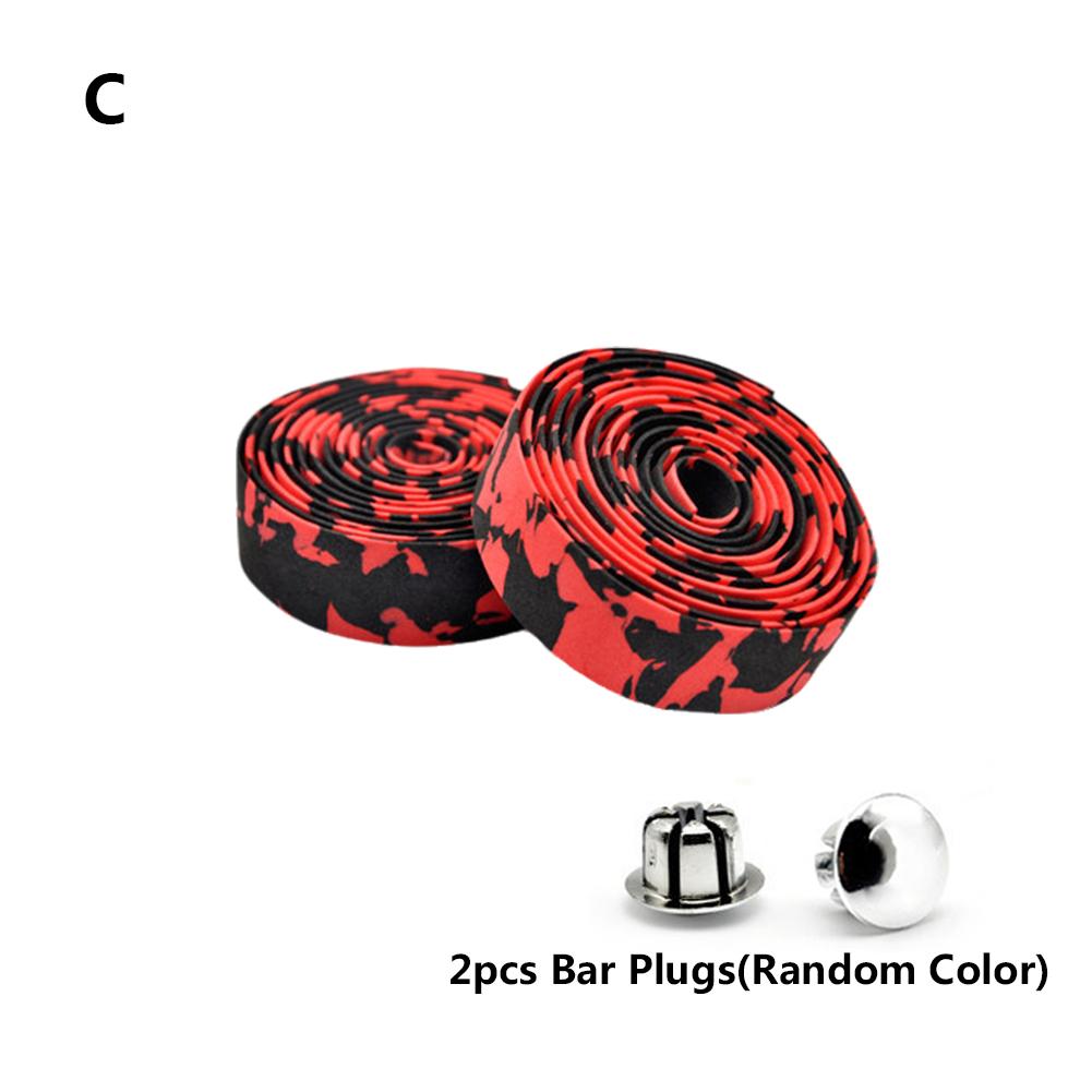 2PC 3x200cm EVA Bicycle Handlebar Tape Cycling Mountain Bike Handle Belt Reflective Wrap Road Bike Belt With 2pc Bar Plugs