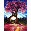 DIY Diamond Painting Love Tree Cross Stitch Diamond Painting Pattern Circular Rhinestone Home Decor