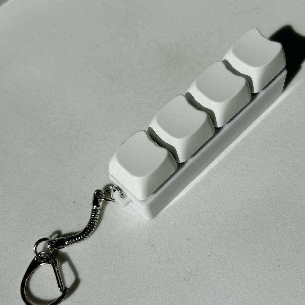 4/9Keys Fidget Keychain Cat's Paw Pinch Toy New Button Clicker Toy