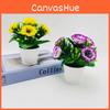 Artificial Mini Peony Potted Flowers For Indoor Home Styling Photography Session