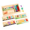 Montessori Wooden Colorful Alphabet Number Puzzle Kids Intelligent Matching Game Preschool Children Early Educational Toys Gifts