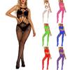 Ladies Sexy Lingerie Multicolor Lace Hollow Out Bag Hip Big Elastic Mesh Suit