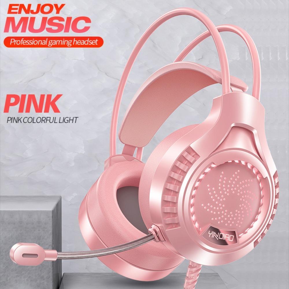 Большие проводные игровые наушники с амбушюрами для компьютера/ПК/геймера/мобильного телефона/ноутбука