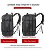 Men's High-End Waterproof Laptop Backpack - Expandable, Large Capacity for Business Travel
