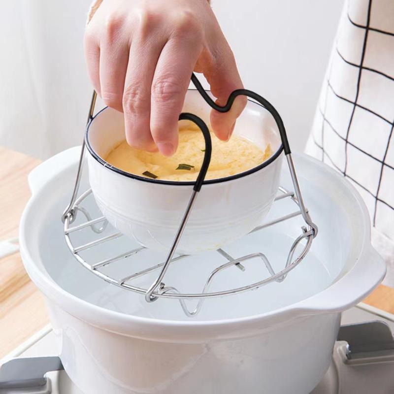 Силиконовые формы для яичных битов для аксессуаров 6 Qt 8 Qt, включая паровую решетку-подставку с термостойкими ручками, Sous