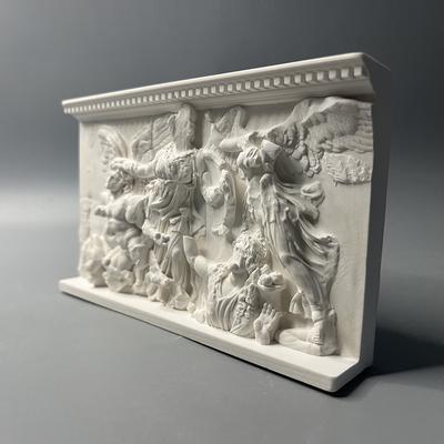 Древнегреческие Ангелы и Гиганты Рельеф Гипсовая Скульптура Искусство Настольное Украшение для Дома Роскошная Эстетика Искусства Фигурка Декор Комнаты