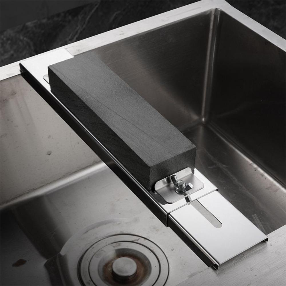 Anti Slip Sink Bridge Sharpening Stone Holder Adjustable Whetstone Base Restaurant