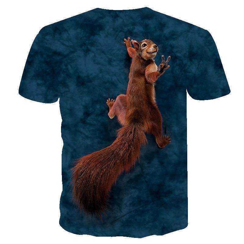 Kids T-shirts Short Sleeve Funny Animals Children Shirt Casual Cartoon Clothes Boys Girls Tee Apparel