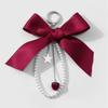 Fashion Pearls Cherrys Star Keychain with Ribbon Bowknot Handmade Sturdy Alloy Resin Charm for Women Ladies Daily Use