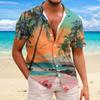 Men's Hawaiian Floral Shirts  Button Down Tropical Holiday Beach Shirts