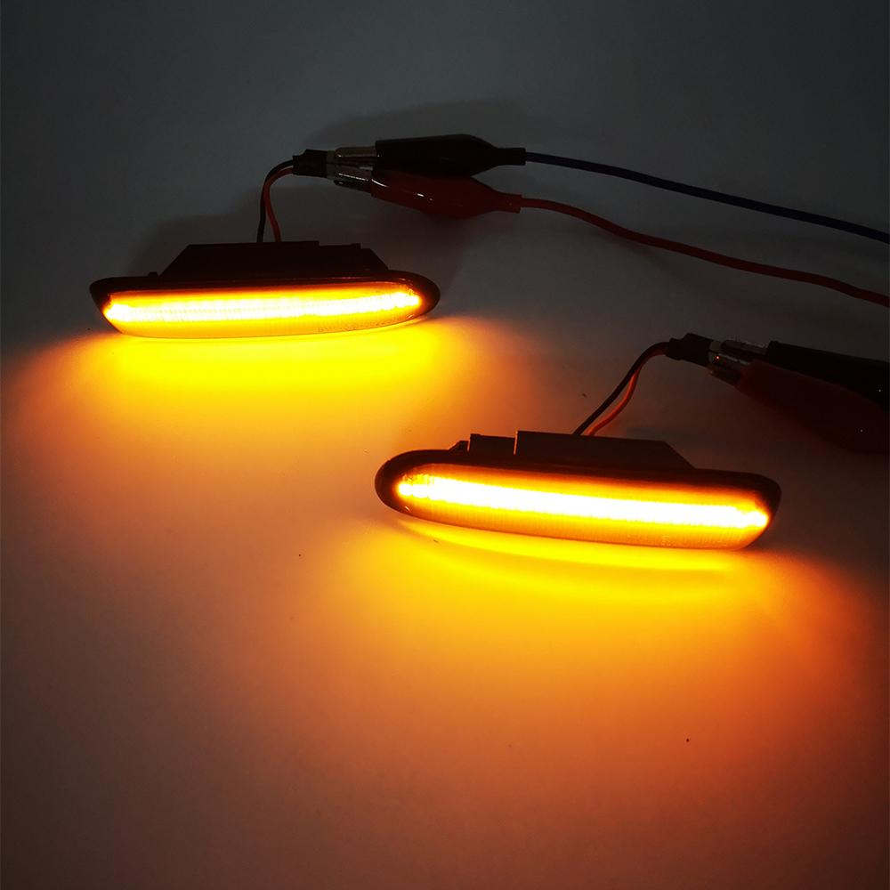 For BMW 3 Series E46 Sedan Coupe Wagon Convertible 1997-2001 Led Dynamic Turn Signal Light Side Fender Marker Sequential Lamp