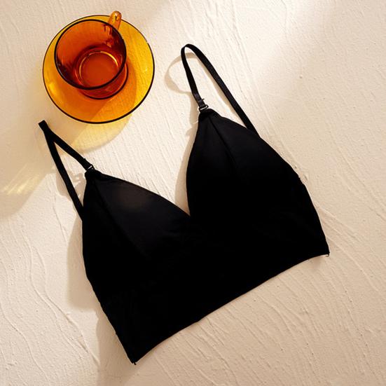 Женский бюстгальтер с тонким ледяным шелком Beauty Back Pure Color Halter Neck Invisible Bra