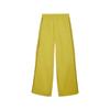 Puma Logo Embroidered Design Loose Wide Leg Comfortable Drawstring Mid Rise Casual Pants Women Pants Pear-Yellow 629110-41