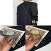 Модный мини-металлический клатч в форме бриллианта для вечернего выхода женщин