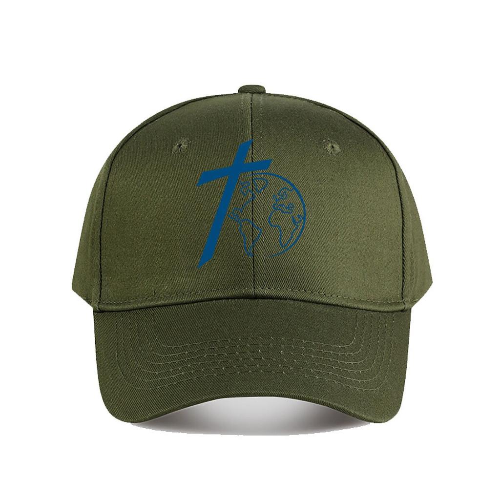 Faith World Outline Symbol Graphic Baseball Cap Fashion Outdoor Sports Sunhat Unisex Snapback Cap Womens