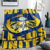 1PC Leeds Crest Custom Name Patterned Flannel Blanket Suitable For All Seasons For Home Decor Warmth And Comfort Gifts Holiday Present