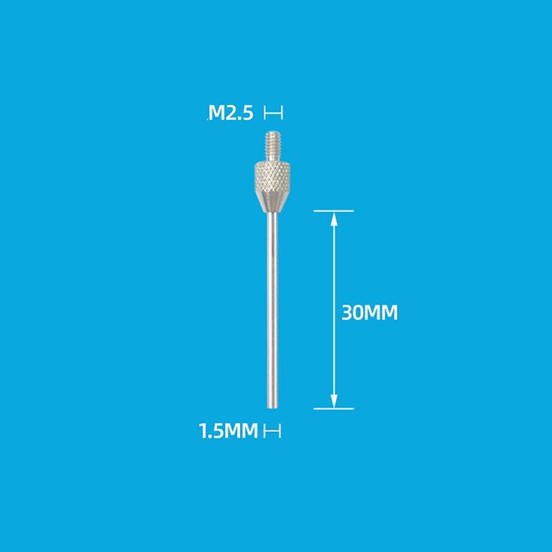 M2.5 Thread 1/1.5/2/3Mm Needle Diameter Dial Test Indicator Contact Point 10/20/30/40/50Mm Length Measuring Gauging Tools