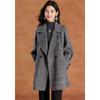 Women's Elegant Mid-Length Double-Faced Wool Coat