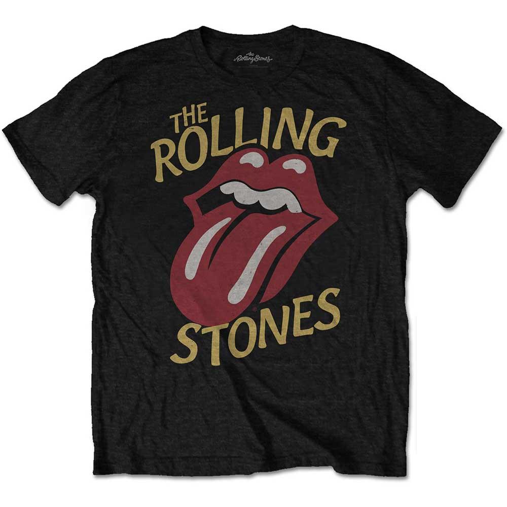 The Rolling Stones Винтажная футболка унисекс для взрослых с шрифтом