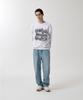 MAHAGRID Splatter Sweatshirt Light Gray(Mg2Fsmm443A)