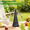 1/2Pcs Fly Repellent Fan 360 Degrees Rotation Reflective Outdoor Camping Fishing Indoor Desktop Food Fan Silent Battery Powered Fly Spinner Fan