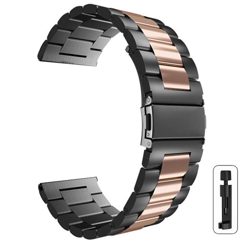 Ремешок для часов 22 мм 20 мм металлический ремешок для Samsung Galaxy Watch 6 5 4 40 мм 44 мм 6Classic 43 47 мм 5Pro 45 м ремешок из нержавеющей стали для Amazfit Correa