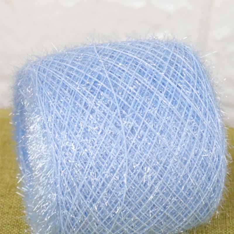 50 г/рулон пряжа для вязания своими руками блестящие декоративные аксессуары стеклянная пряжа швейные принадлежности для свитера шапки шарфа перчаток