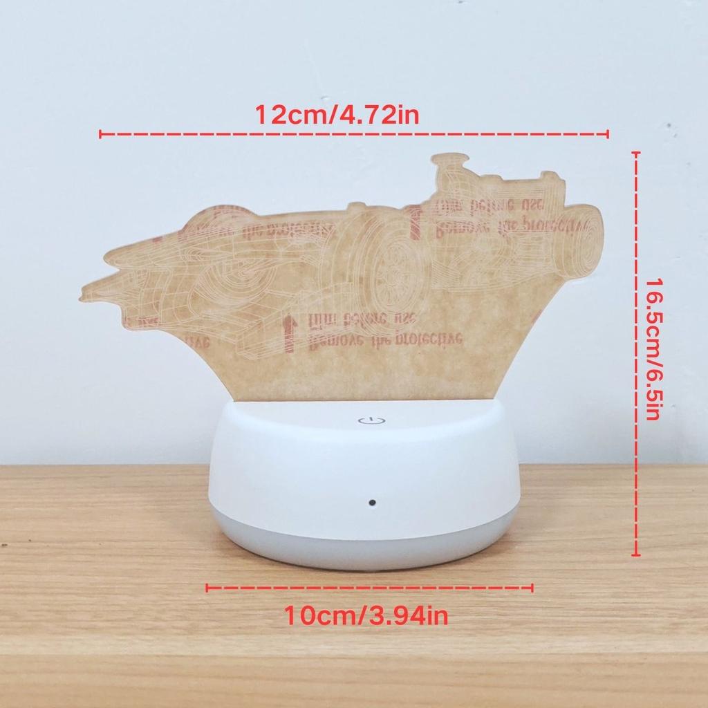 Сенсорный 7-цветный градиентный гоночный 3D ночник, USB питание, украшение для спальни и рабочего стола, идеальный выбор для подарка