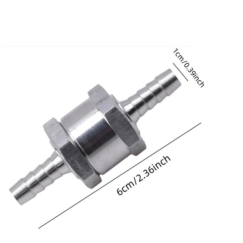 Check Valve One Way Aluminum Alloy Fuel Non Return Petrol Diesel 6/8/10/12mm