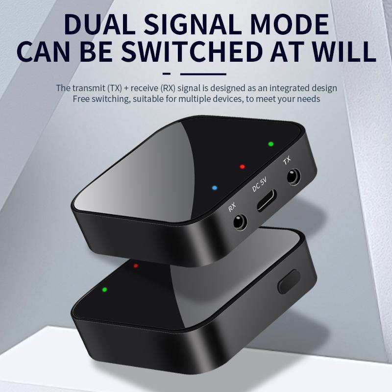 Приемник и передатчик Bluetooth 5.3 3,5 мм AUX Беспроводной аудиоадаптер Bluetooth-передатчик для автомобиля ПК ТВ Наушников
