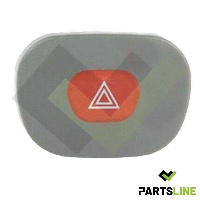 Interrupteur Bouton Poussoir Gris de Warning Feux de Détresse compatible avec CLIO II Phase 1 et THALIA I - 252904482R 7700421820