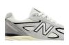 Мужские кроссовки New Balance 990v4 MiUSA Teddy Santis Серый Черный Кремовый Серый/Черный