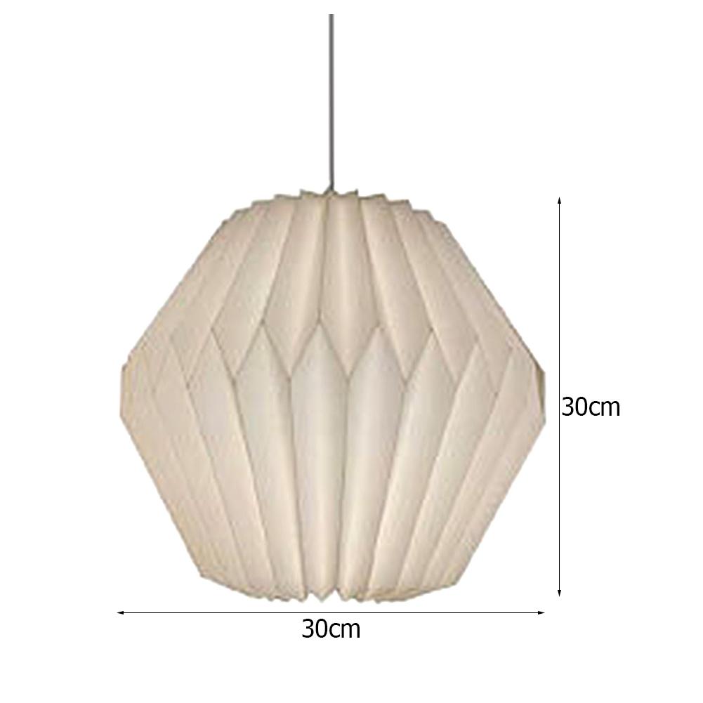 Nordic Creative Paper Origami Lantern Shade Hanging Lamp Cover Folding Pendant Light Shade for Living Room Chandelier Art Decor