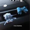 Cute Teddy Bear Bows Bear Car Aromatherapy Air Conditioner Air Outlet Decoration Creative Car Perfume Fragrant Stone