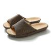 Strictly Selected, Japanese-style Vertical Stripes, Spring and Summer Thick-soled Linen Home Four-season Couple Home Basin Bottom Slippers